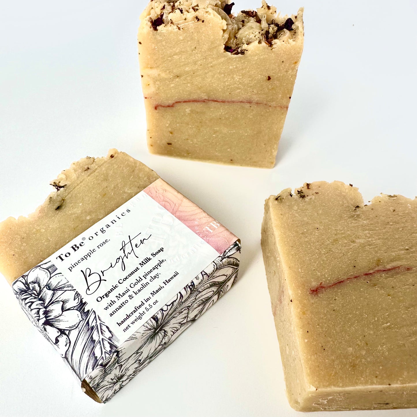 Brighten Pineapple Rose Luxury Soap Bar Pack of 4