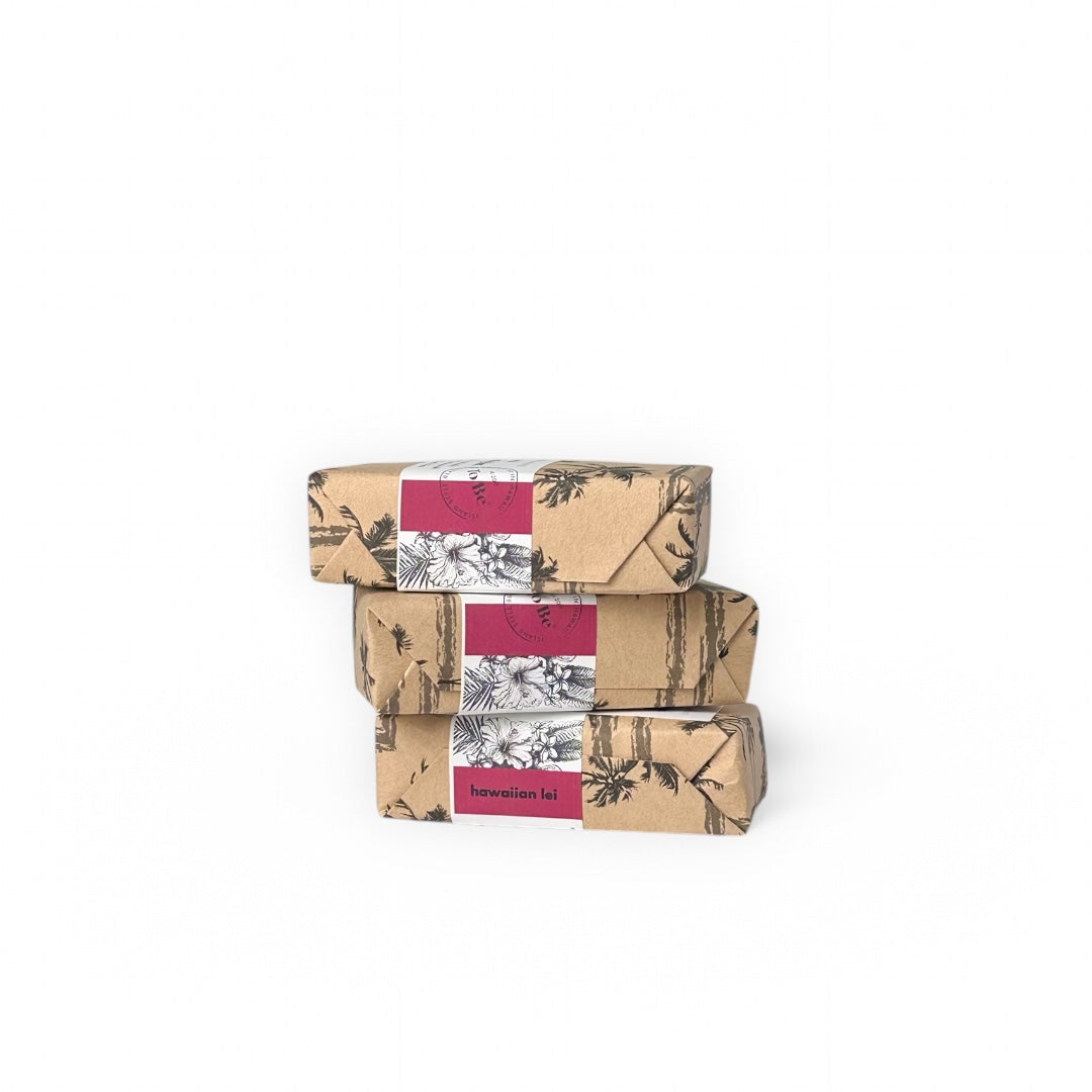 hawaiian lei exfoliating bar.