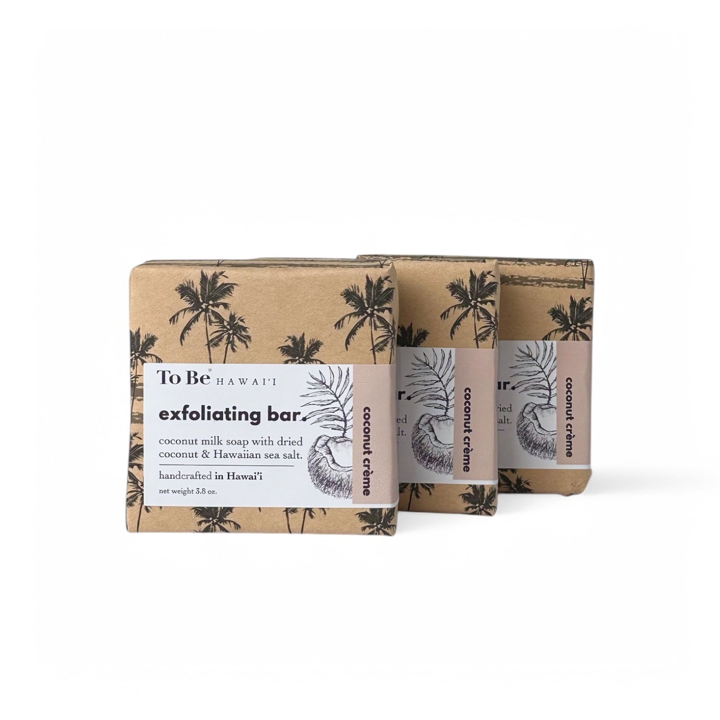 coconut crème exfoliating bar.