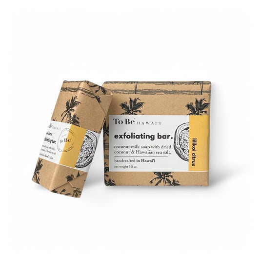 lilikoi citrus exfoliating bar.