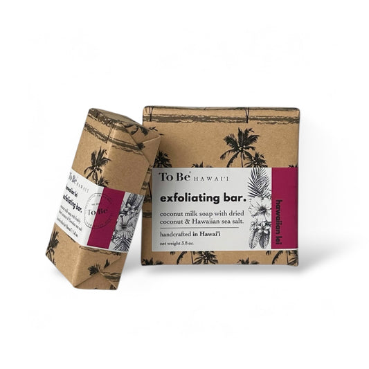 hawaiian lei exfoliating bar.