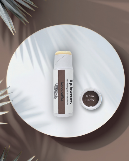 kona coffee lip butter.