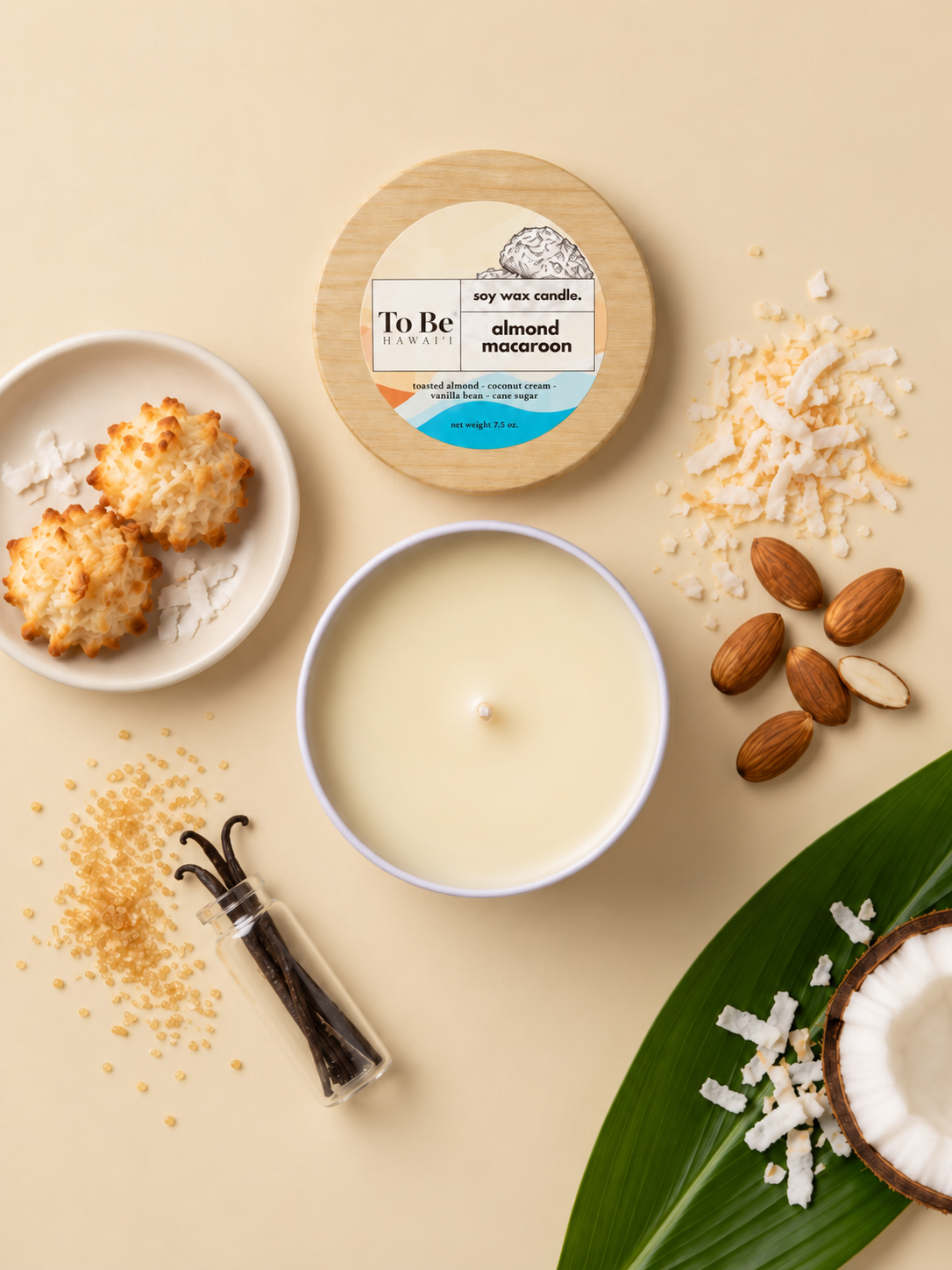 Almond Macaroon Soy Wax Candle