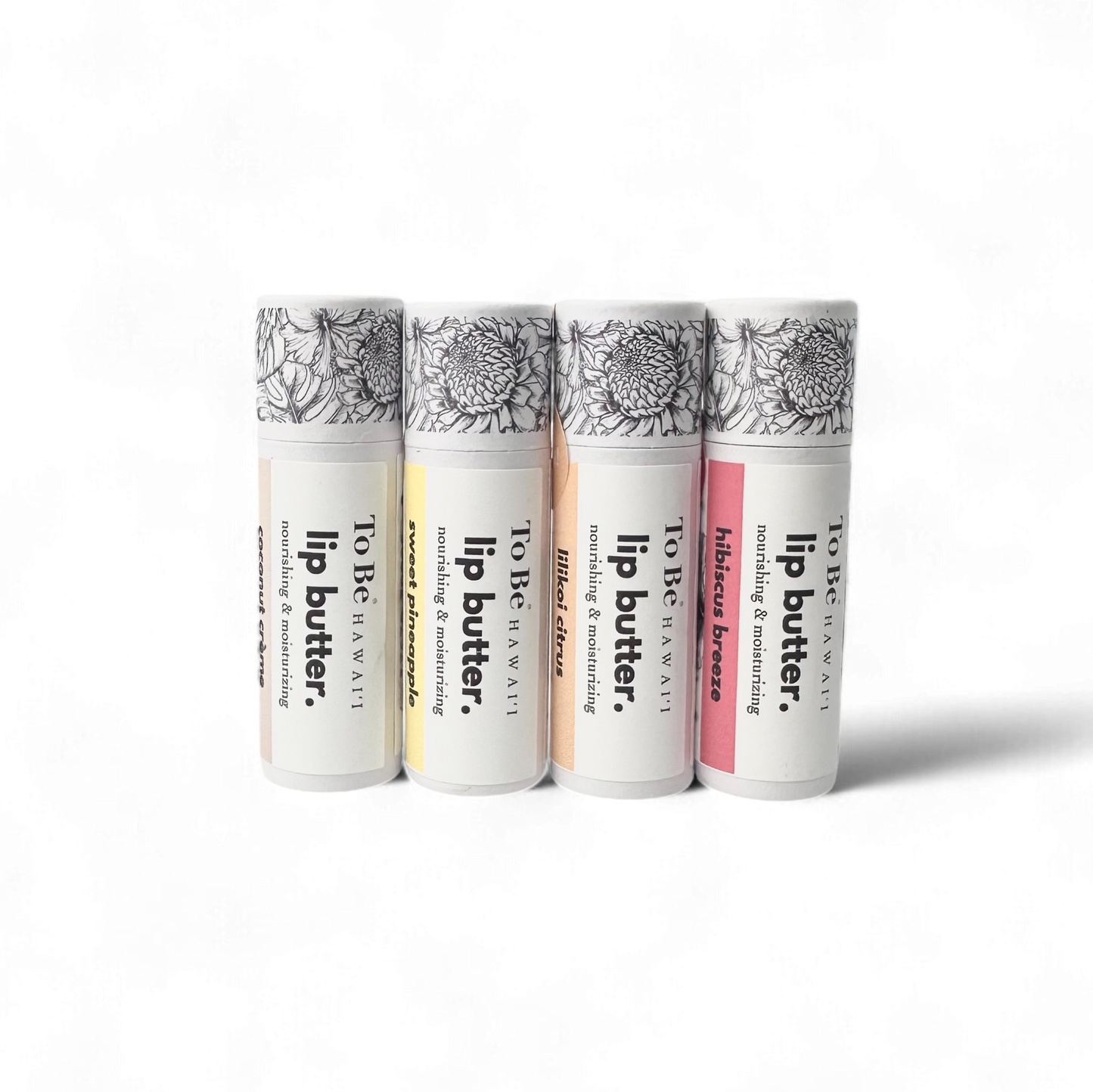 tropical flavors lip butter sampler.