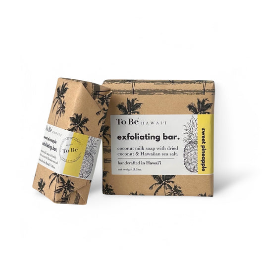 sweet pineapple exfoliating bar.