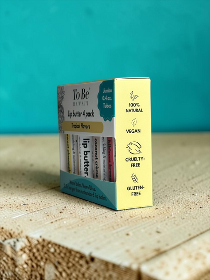Tropical Flavors 4-Pack Lip Butter Gift Set Display