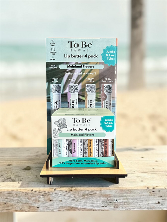 Mainland Flavors 4-Pack Lip Butter Gift Set Display