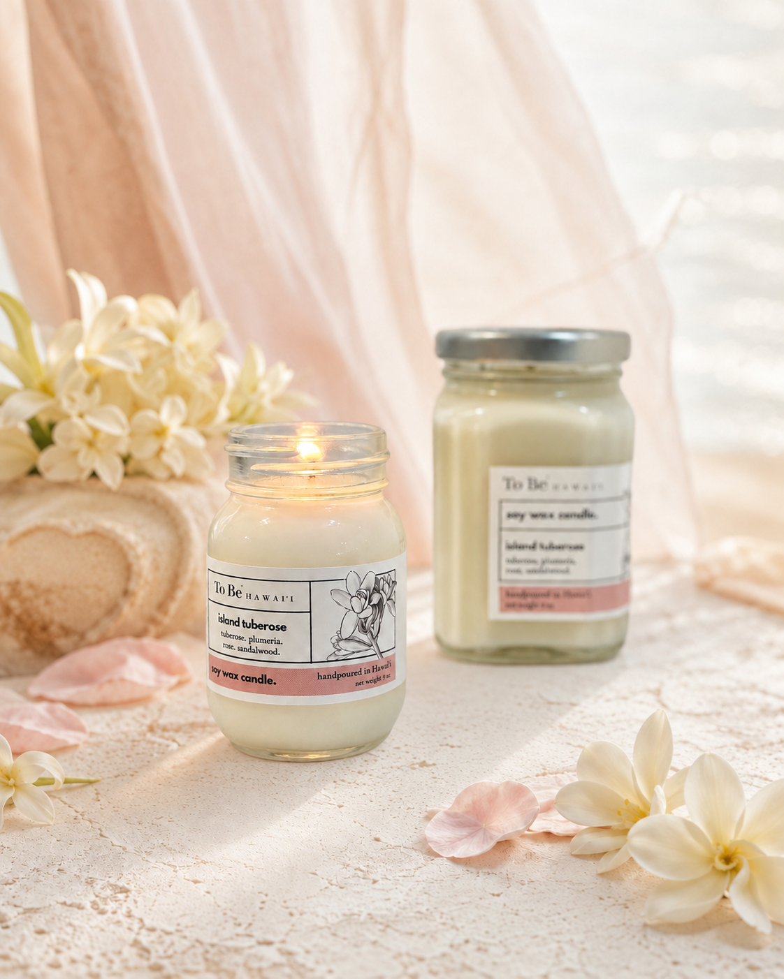 Island Tuberose Soy Wax Candles