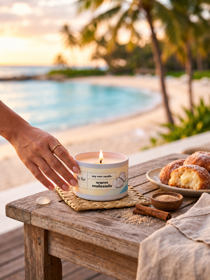 Warm Malasada Soy Wax Candle